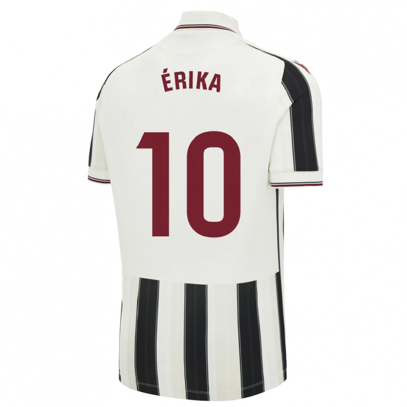 Danxen Herren Érika González #10 Schwarz Weiß Rot Auswärtstrikot Trikot 2026/27 T-Shirt