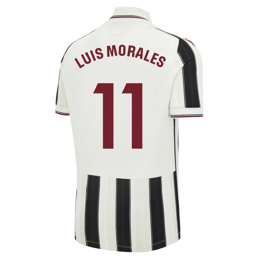 Danxen Herren José Luis Morales #11 Schwarz Weiß Rot Auswärtstrikot Trikot 2026/27 T-Shirt