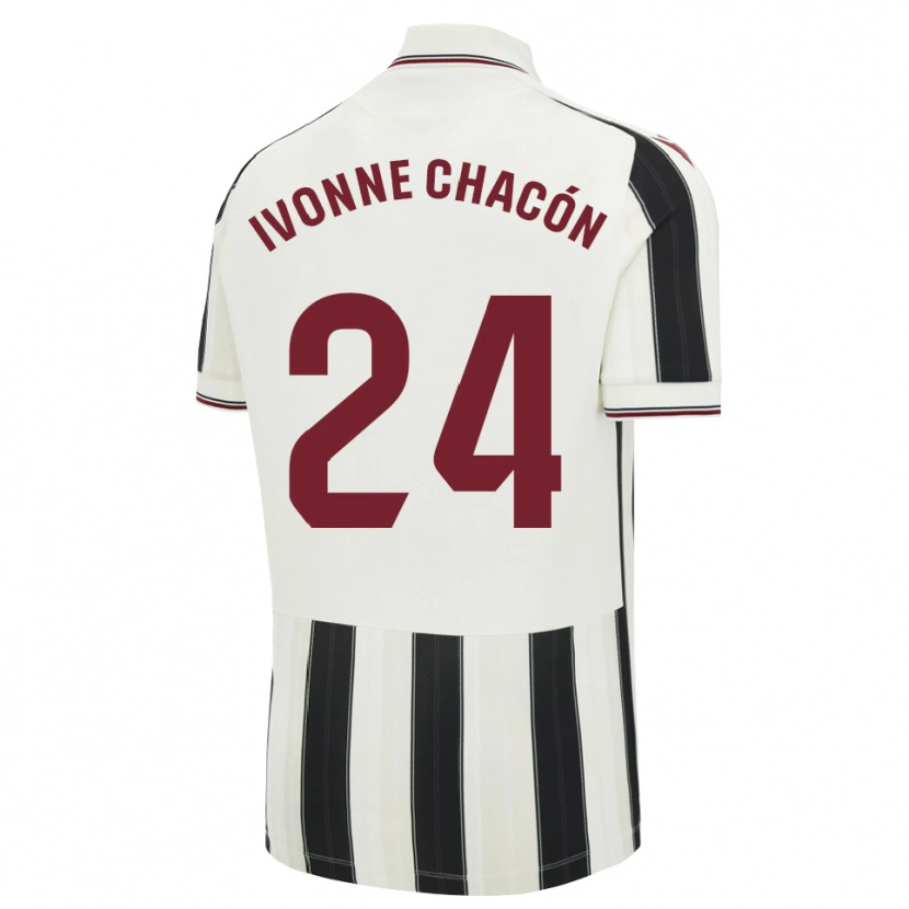 Danxen Herren Ivonne Chacón #24 Schwarz Weiß Rot Auswärtstrikot Trikot 2026/27 T-Shirt