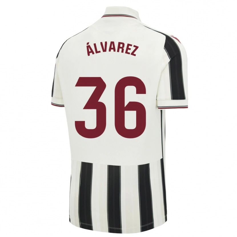 Danxen Herren Anna Álvarez #36 Schwarz Weiß Rot Auswärtstrikot Trikot 2026/27 T-Shirt