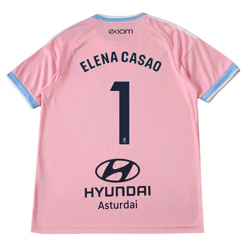 Danxen Herren Elena Casao López #1 Kornblumenblau Rosa Auswärtstrikot Trikot 2026/27 T-Shirt