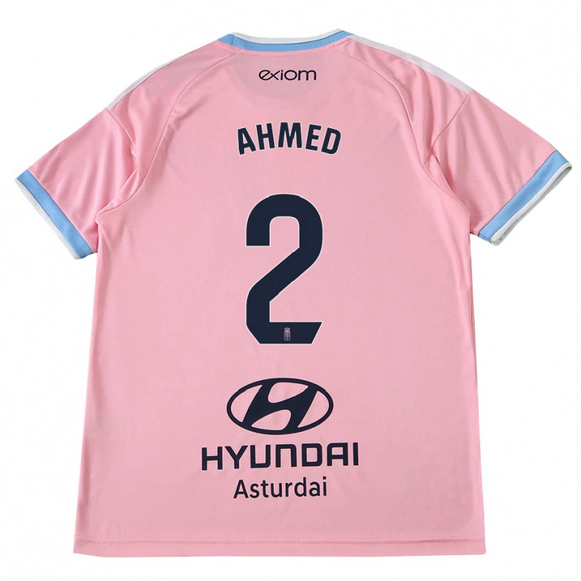 Danxen Herren Aisar Ahmed #2 Kornblumenblau Rosa Auswärtstrikot Trikot 2026/27 T-Shirt