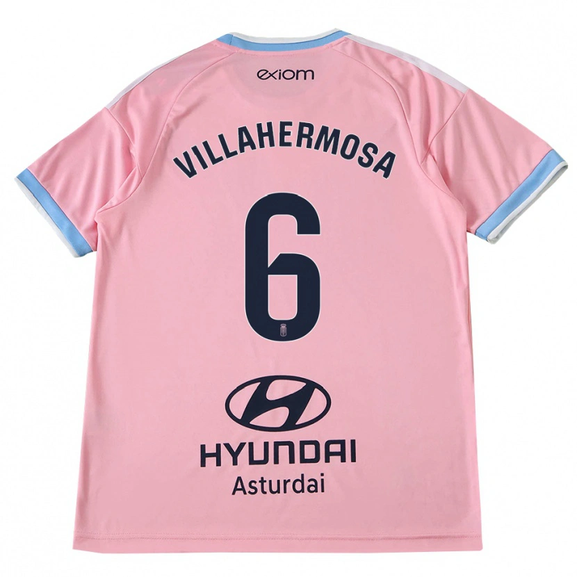 Danxen Herren Dani Villahermosa #6 Kornblumenblau Rosa Auswärtstrikot Trikot 2026/27 T-Shirt