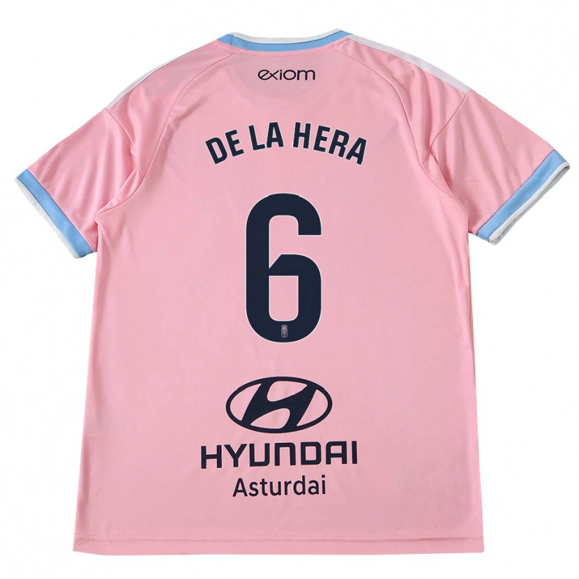 Danxen Herren Óscar De La Hera #6 Kornblumenblau Rosa Auswärtstrikot Trikot 2026/27 T-Shirt