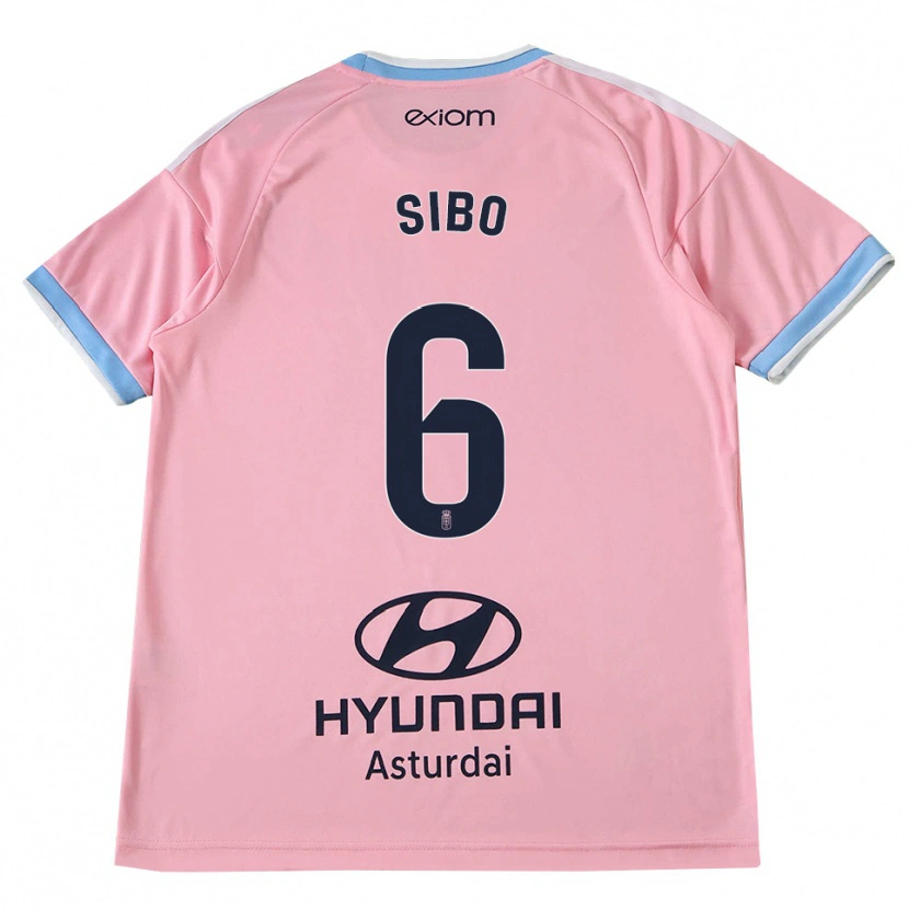 Danxen Herren Kwasi Sibo #6 Kornblumenblau Rosa Auswärtstrikot Trikot 2026/27 T-Shirt