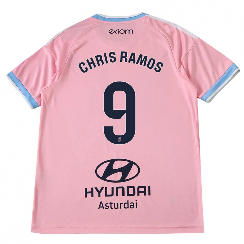 Danxen Herren Chris Ramos #9 Kornblumenblau Rosa Auswärtstrikot Trikot 2026/27 T-Shirt