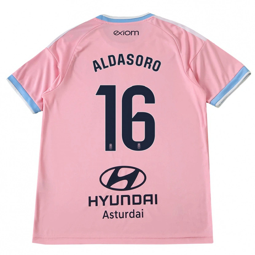 Danxen Herren Aritz Aldasoro #16 Kornblumenblau Rosa Auswärtstrikot Trikot 2026/27 T-Shirt