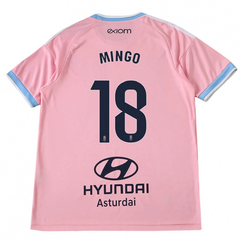 Danxen Herren Víctor Mingo #18 Kornblumenblau Rosa Auswärtstrikot Trikot 2026/27 T-Shirt