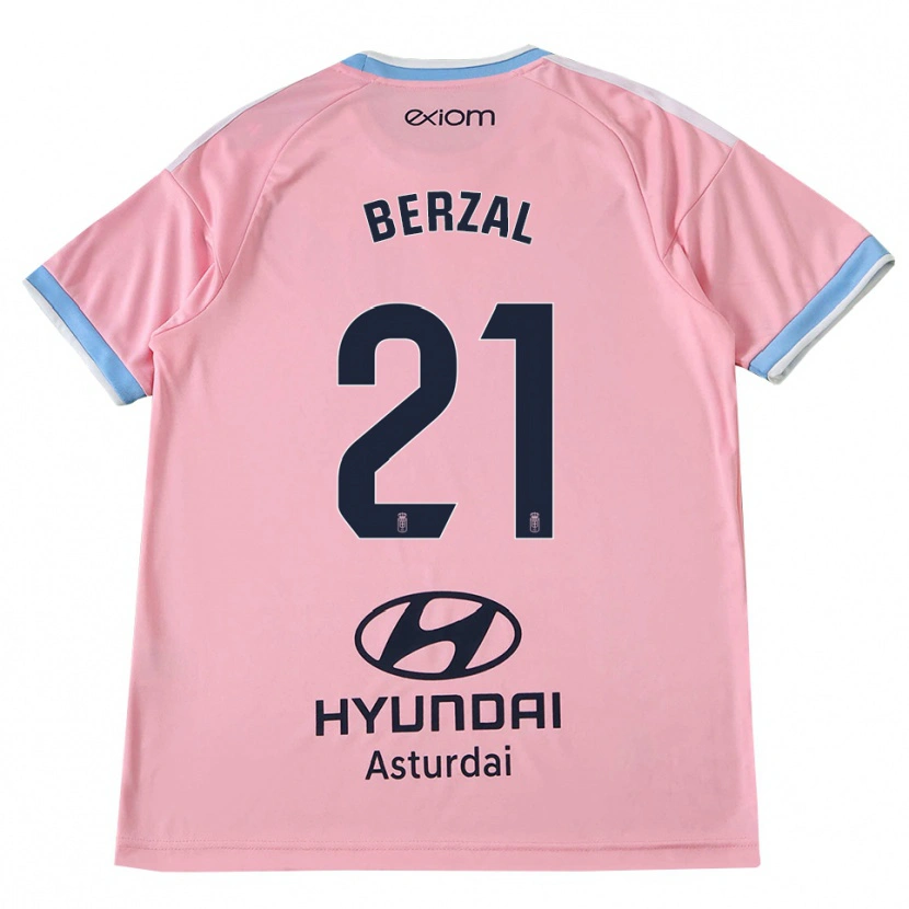 Danxen Herren Guille Berzal #21 Kornblumenblau Rosa Auswärtstrikot Trikot 2026/27 T-Shirt