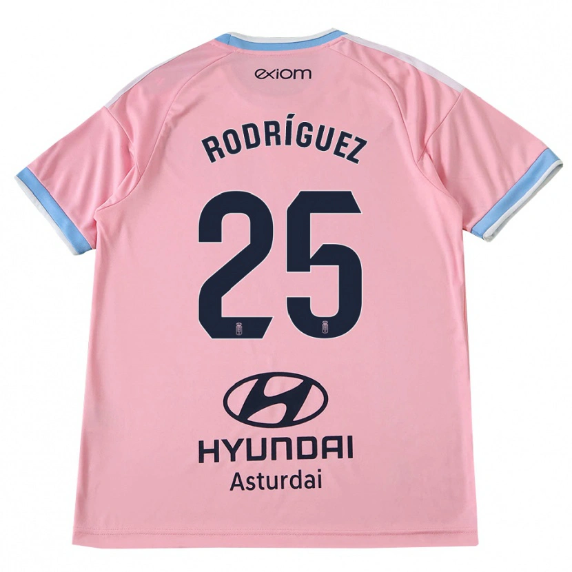 Danxen Herren Álvaro Rodríguez #25 Kornblumenblau Rosa Auswärtstrikot Trikot 2026/27 T-Shirt