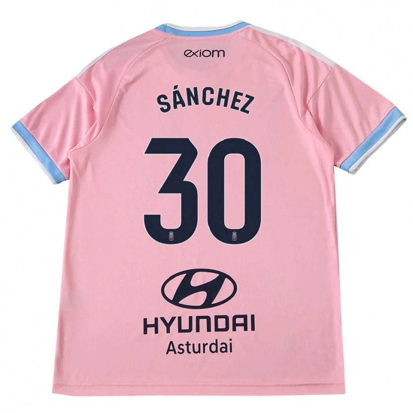 Danxen Herren Marcos Sánchez #30 Kornblumenblau Rosa Auswärtstrikot Trikot 2026/27 T-Shirt