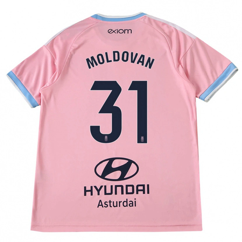 Danxen Herren Horațiu Moldovan #31 Kornblumenblau Rosa Auswärtstrikot Trikot 2026/27 T-Shirt