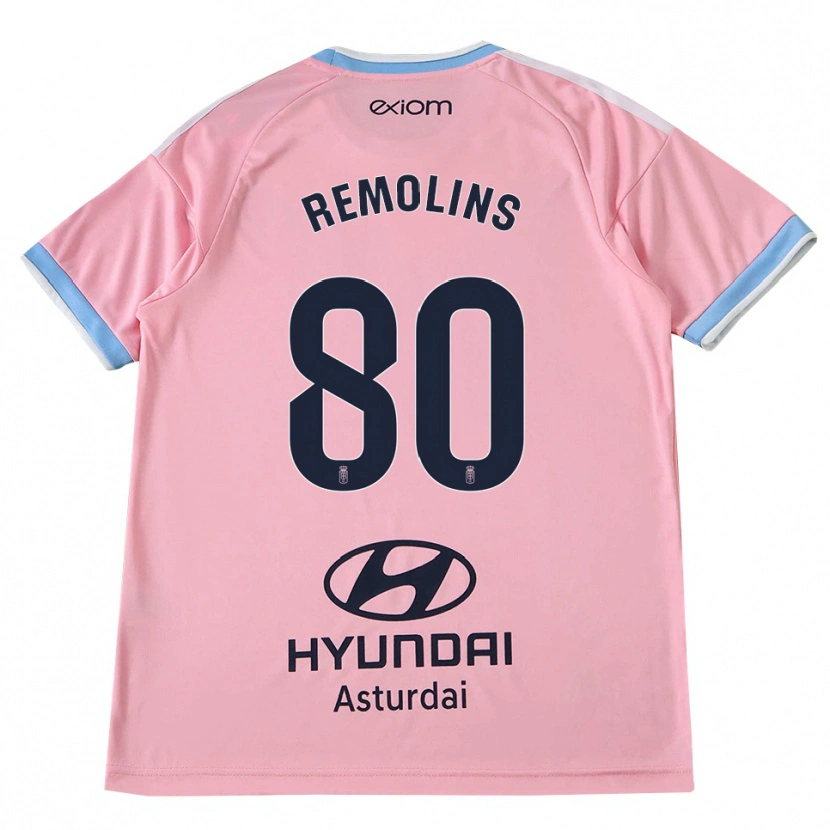 Danxen Herren Ot Remolins #80 Kornblumenblau Rosa Auswärtstrikot Trikot 2026/27 T-Shirt