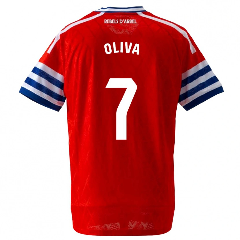 Danxen Herren Hugo Oliva #7 Königsblau Rot Auswärtstrikot Trikot 2026/27 T-Shirt