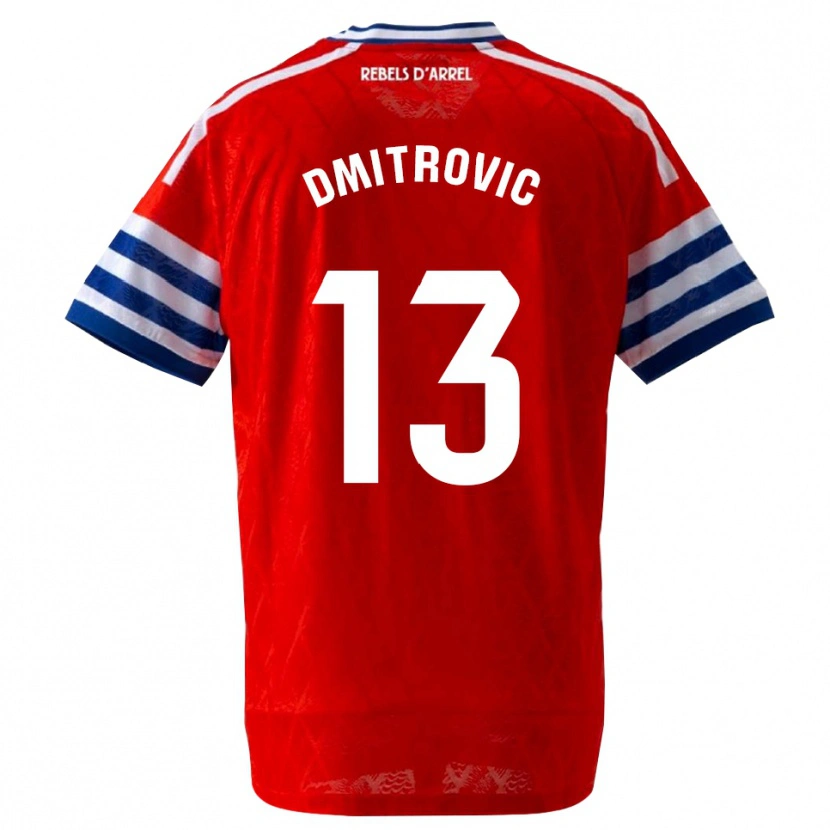 Danxen Herren Marko Dmitrovic #13 Königsblau Rot Auswärtstrikot Trikot 2026/27 T-Shirt