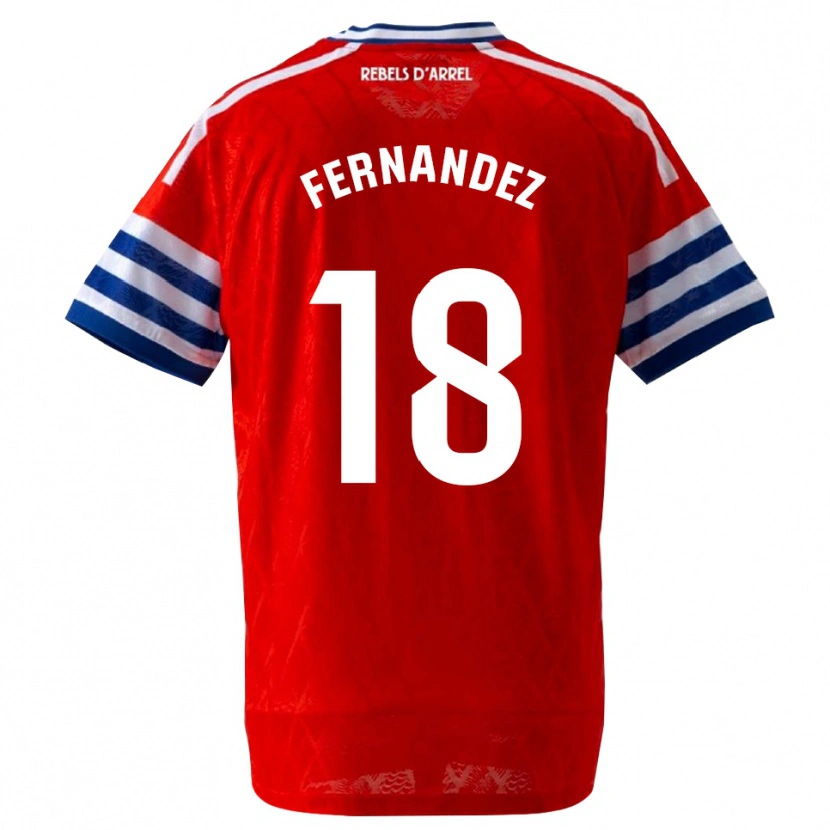 Danxen Herren Marcos Fernández #18 Königsblau Rot Auswärtstrikot Trikot 2026/27 T-Shirt