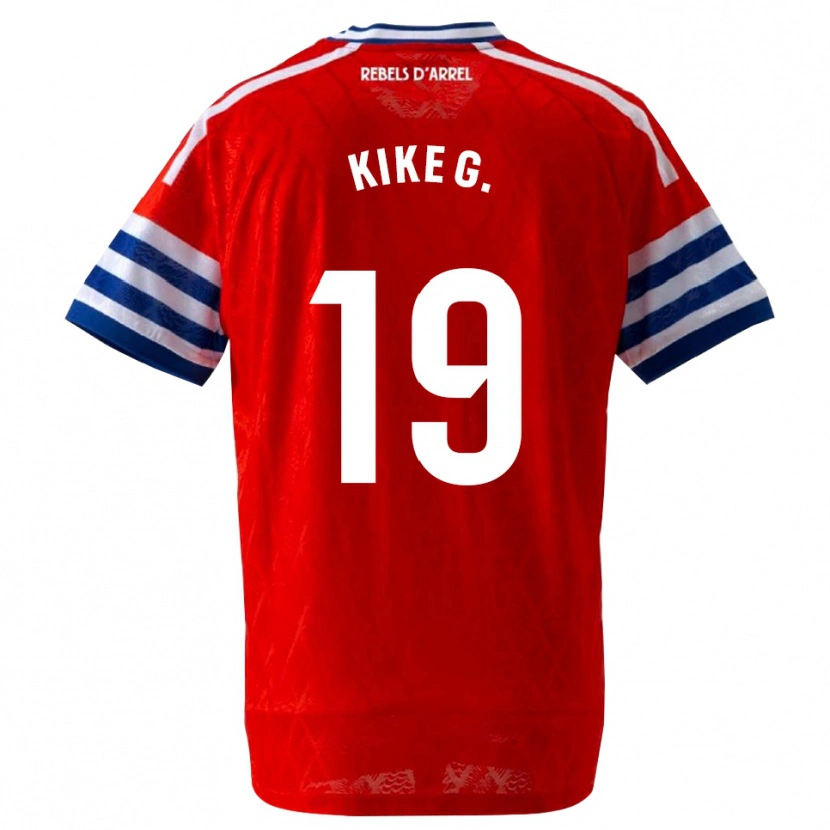 Danxen Herren Kike García #19 Königsblau Rot Auswärtstrikot Trikot 2026/27 T-Shirt