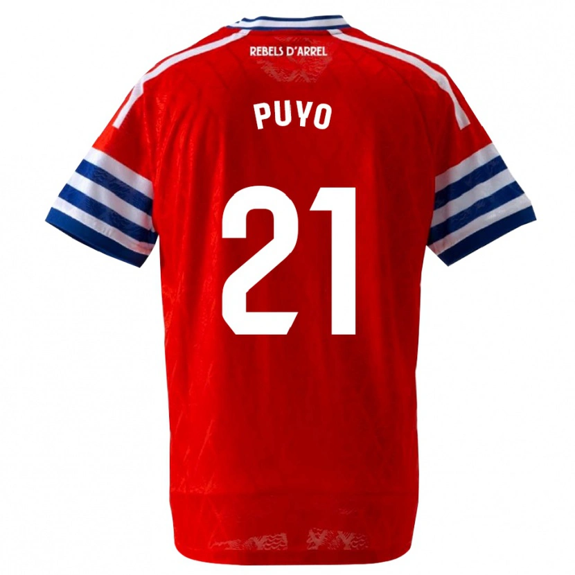 Danxen Herren Samuel Puyo #21 Königsblau Rot Auswärtstrikot Trikot 2026/27 T-Shirt