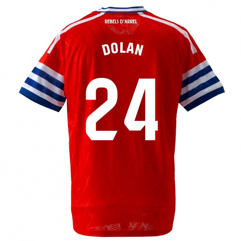 Danxen Herren Tyrhys Dolan #24 Königsblau Rot Auswärtstrikot Trikot 2026/27 T-Shirt
