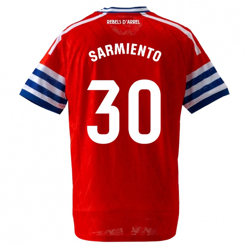 Danxen Herren Izan Sarmiento #30 Königsblau Rot Auswärtstrikot Trikot 2026/27 T-Shirt
