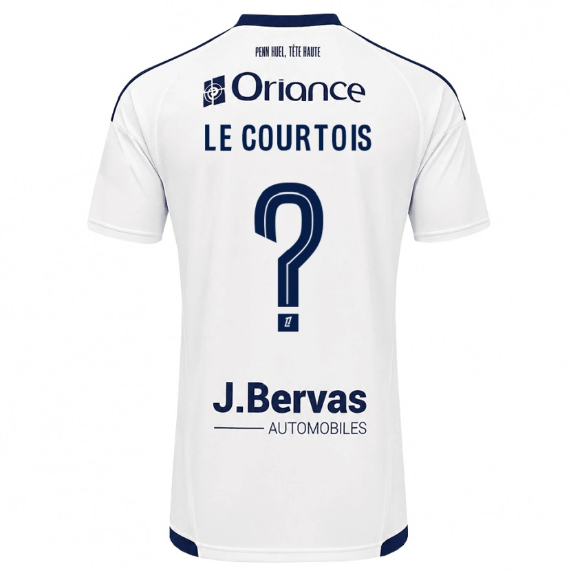 Danxen Herren Loan Le Courtois #0 Marineweiß Auswärtstrikot Trikot 2026/27 T-Shirt
