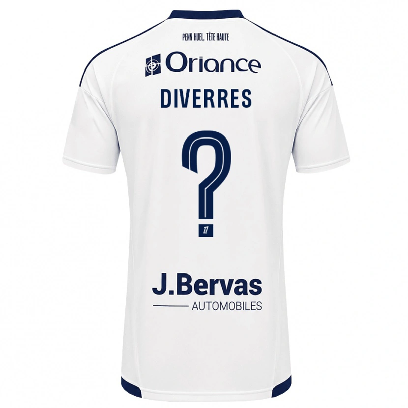 Danxen Herren Emma Diverres #0 Marineweiß Auswärtstrikot Trikot 2026/27 T-Shirt