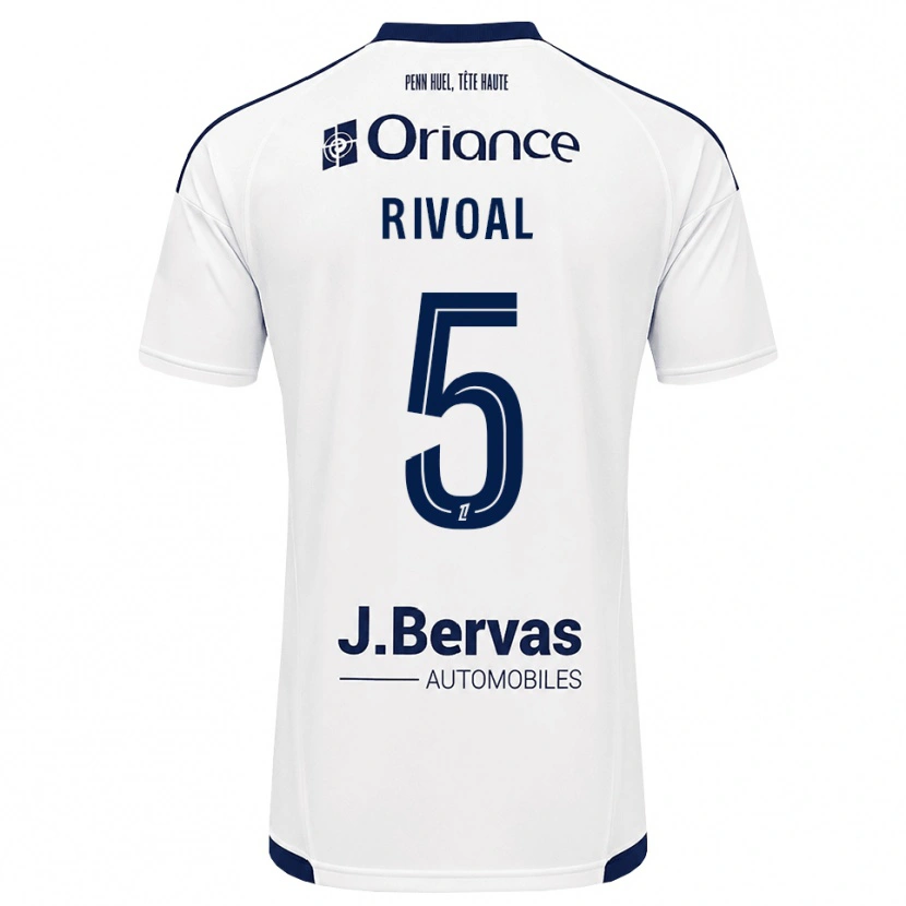 Danxen Herren Paul Rivoal #5 Marineweiß Auswärtstrikot Trikot 2026/27 T-Shirt