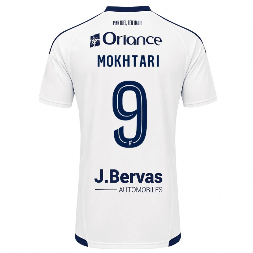 Danxen Herren Noa Mokhtari #9 Marineweiß Auswärtstrikot Trikot 2026/27 T-Shirt