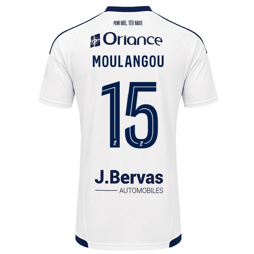 Danxen Herren Kenan Moulangou #15 Marineweiß Auswärtstrikot Trikot 2026/27 T-Shirt