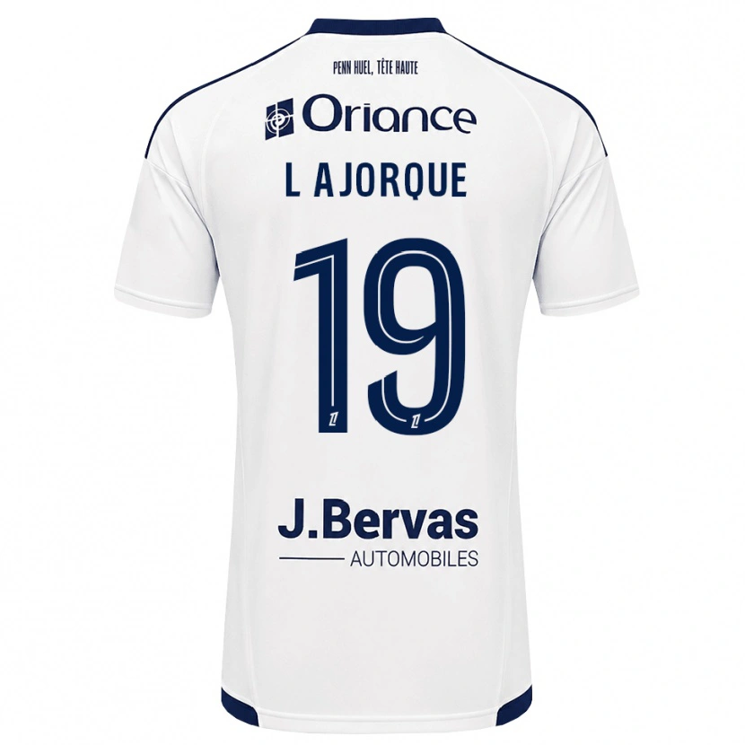Danxen Herren Ludovic Ajorque #19 Marineweiß Auswärtstrikot Trikot 2026/27 T-Shirt