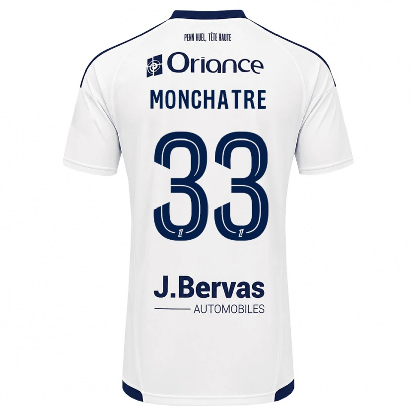 Danxen Herren Enzo Monchatre #33 Marineweiß Auswärtstrikot Trikot 2026/27 T-Shirt