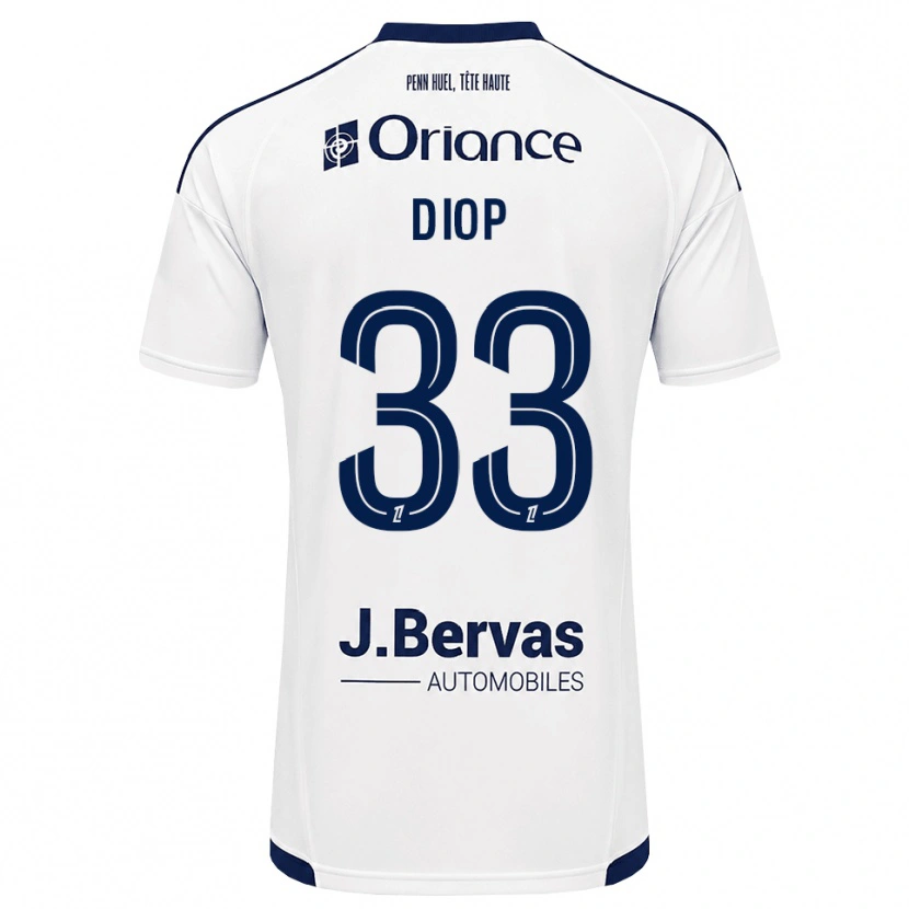 Danxen Herren Saliou Diop #33 Marineweiß Auswärtstrikot Trikot 2026/27 T-Shirt