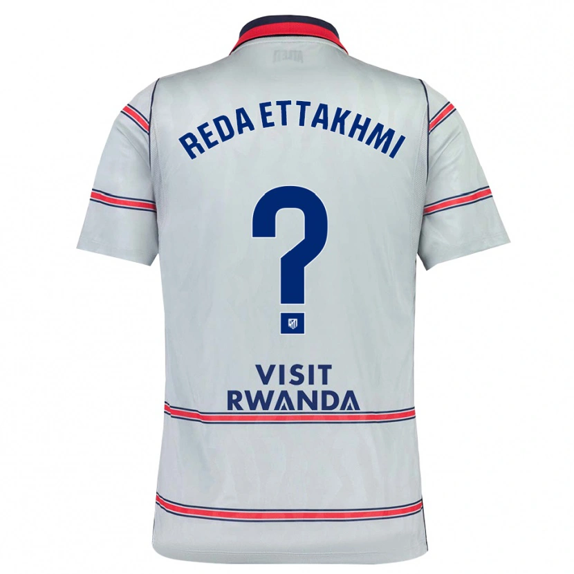 Danxen Herren Mohamed Reda Ettakhmi #0 Grau Rot Marineblau Ausweichtrikot Trikot 2026/27 T-Shirt