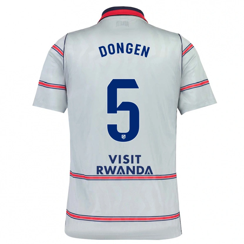 Danxen Herren Merel Van Dongen #5 Grau Rot Marineblau Ausweichtrikot Trikot 2026/27 T-Shirt