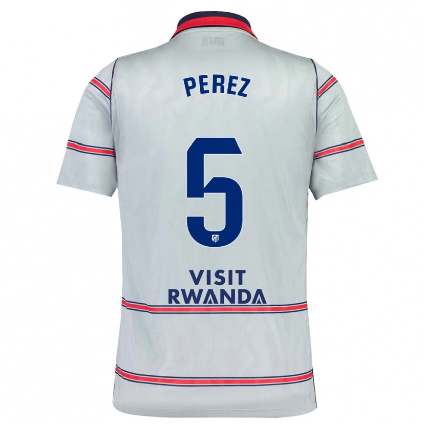 Danxen Herren Xènia Pérez #5 Grau Rot Marineblau Ausweichtrikot Trikot 2026/27 T-Shirt