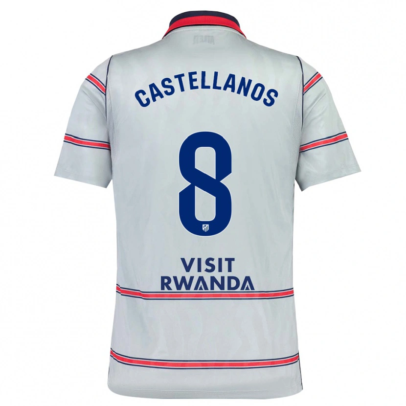 Danxen Herren Jorge Castellanos #8 Grau Rot Marineblau Ausweichtrikot Trikot 2026/27 T-Shirt