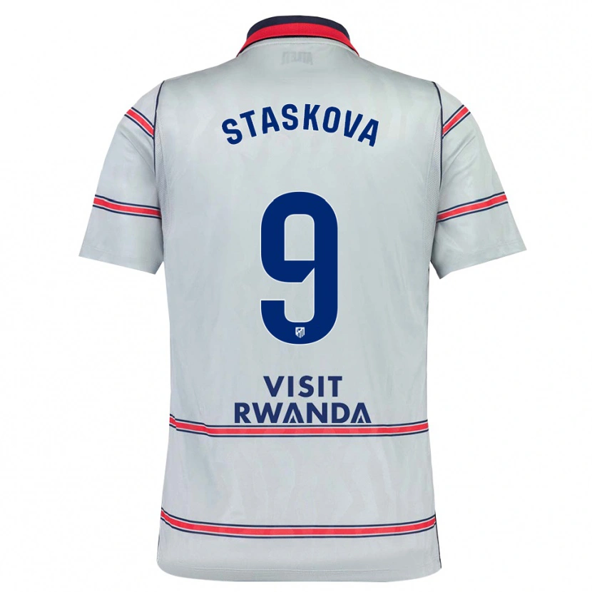 Danxen Herren Andrea Staskova #9 Grau Rot Marineblau Ausweichtrikot Trikot 2026/27 T-Shirt