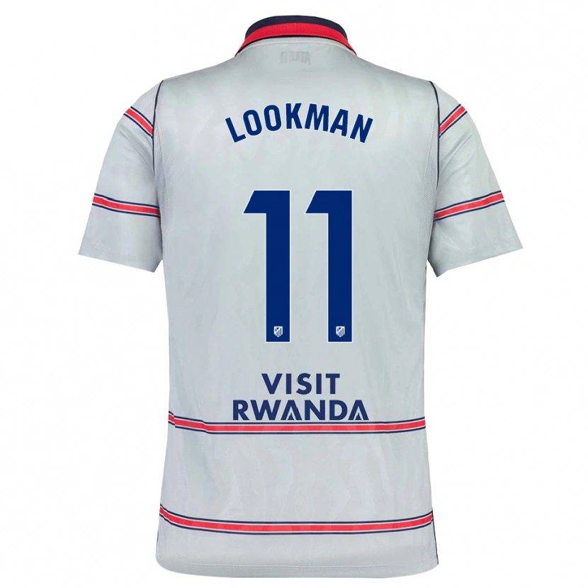 Danxen Herren Ademola Lookman #11 Grau Rot Marineblau Ausweichtrikot Trikot 2026/27 T-Shirt