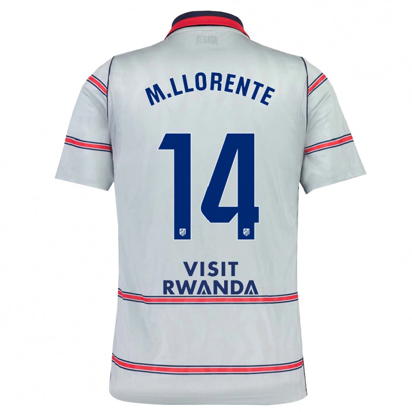 Danxen Herren Marcos Llorente #14 Grau Rot Marineblau Ausweichtrikot Trikot 2026/27 T-Shirt