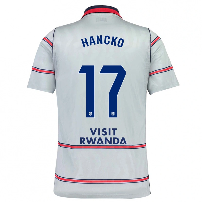 Danxen Herren Dávid Hancko #17 Grau Rot Marineblau Ausweichtrikot Trikot 2026/27 T-Shirt