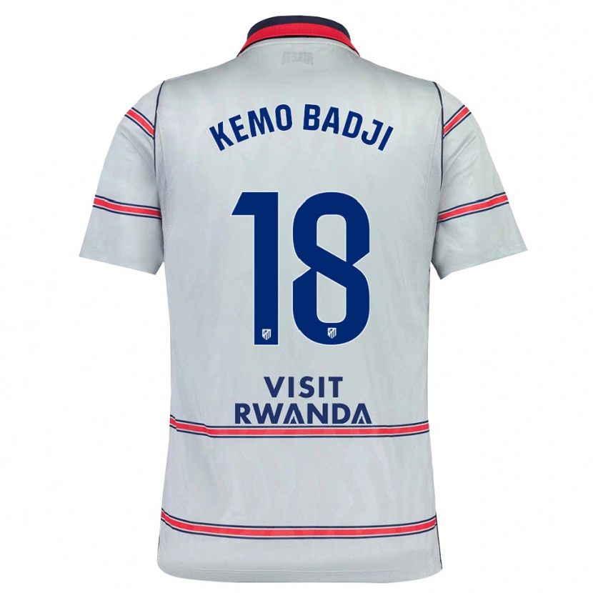 Danxen Herren Abdou Kemo Badji #18 Grau Rot Marineblau Ausweichtrikot Trikot 2026/27 T-Shirt