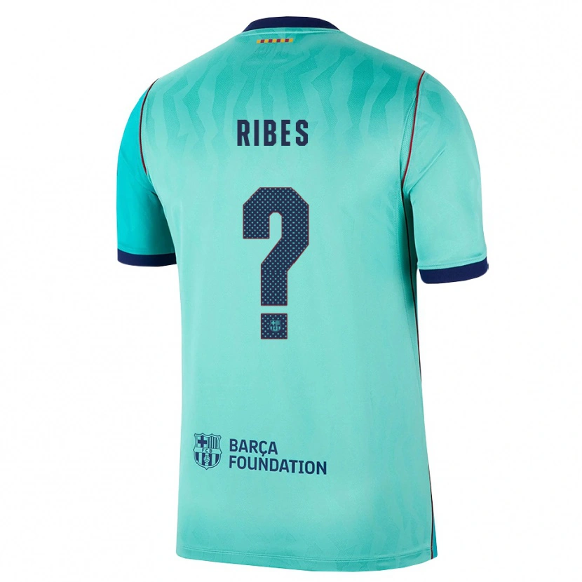 Danxen Herren Arnau Ribes #0 Aqua Dunkeltürkis Königsblau Ausweichtrikot Trikot 2026/27 T-Shirt