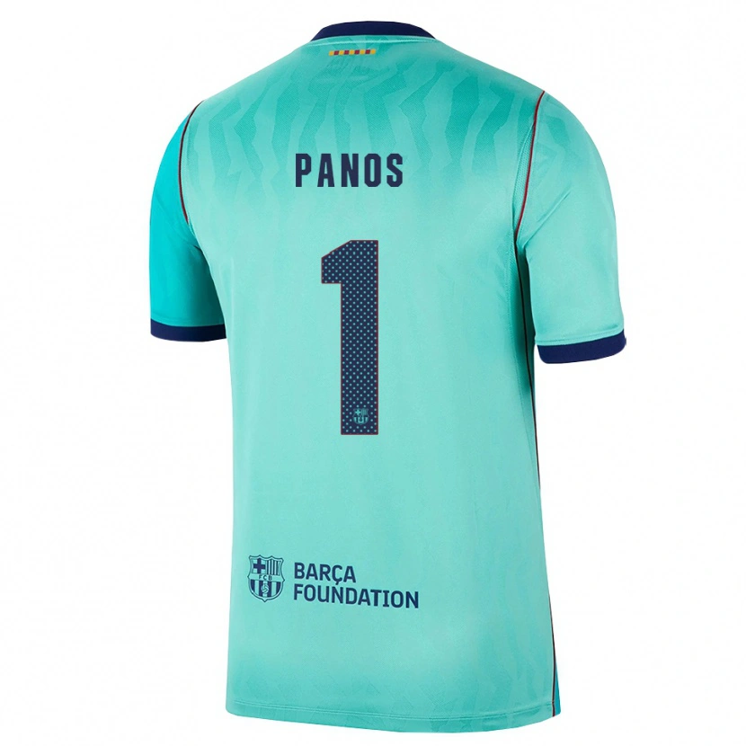 Danxen Herren Sandra Panos #1 Aqua Dunkeltürkis Königsblau Ausweichtrikot Trikot 2026/27 T-Shirt