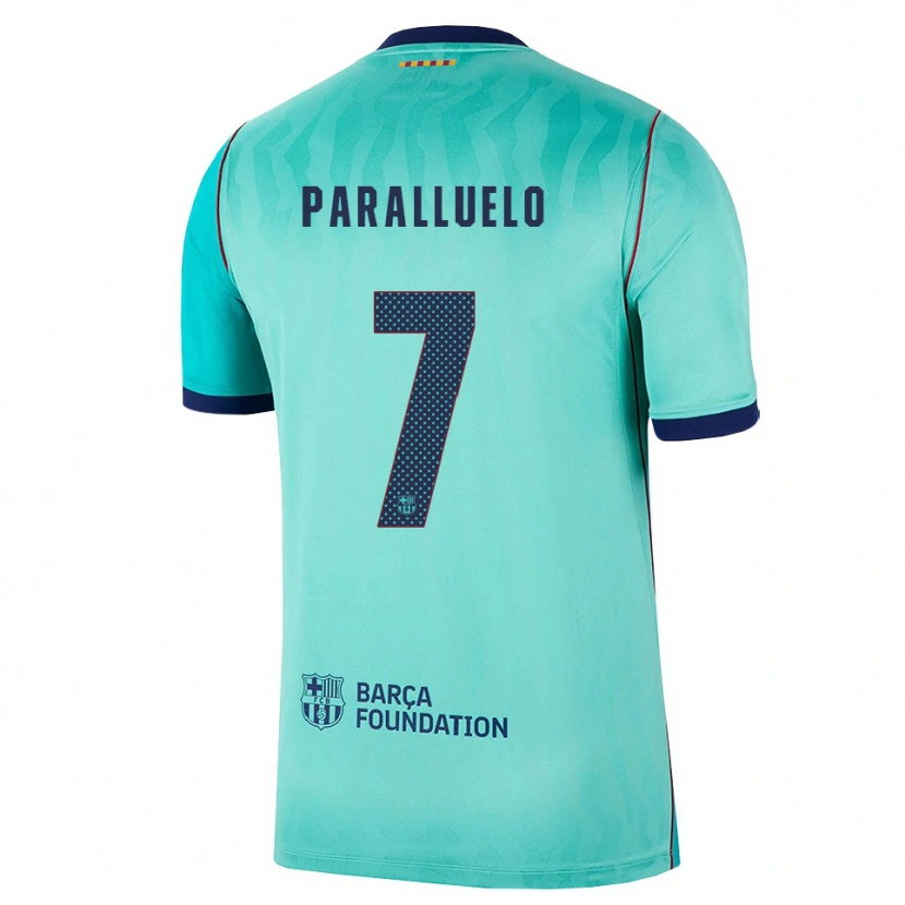 Danxen Herren Salma Paralluelo #7 Aqua Dunkeltürkis Königsblau Ausweichtrikot Trikot 2026/27 T-Shirt