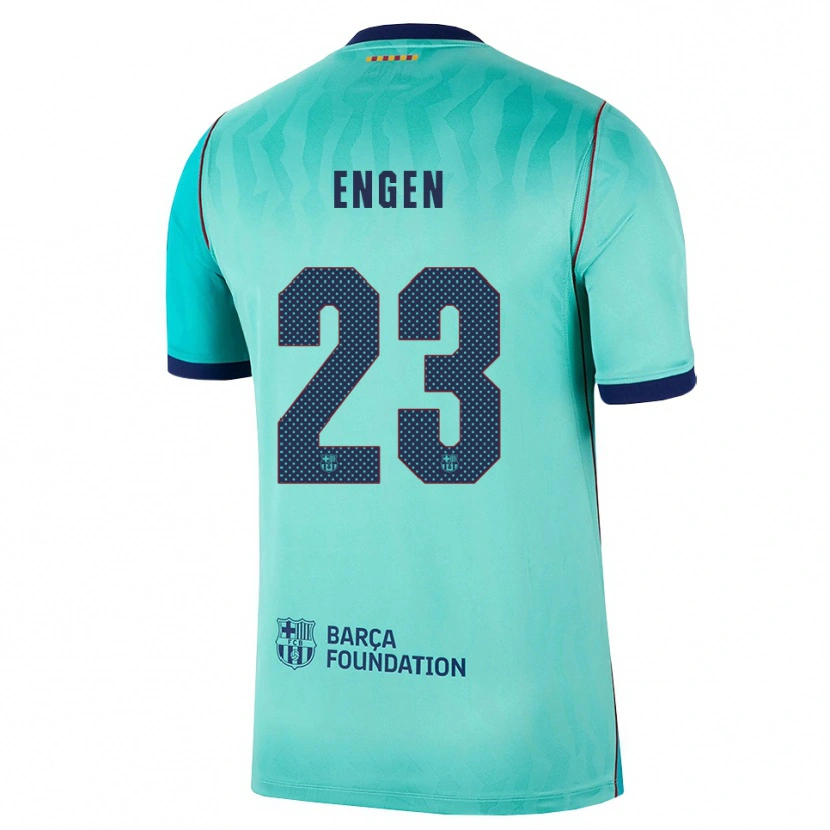 Danxen Herren Ingrid Engen #23 Aqua Dunkeltürkis Königsblau Ausweichtrikot Trikot 2026/27 T-Shirt