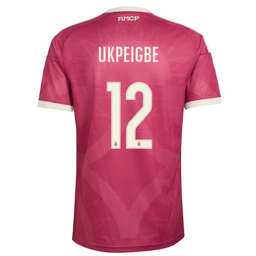 Danxen Herren Melvin Ukpeigbe #12 Blassviolett Rot Weiß Ausweichtrikot Trikot 2026/27 T-Shirt