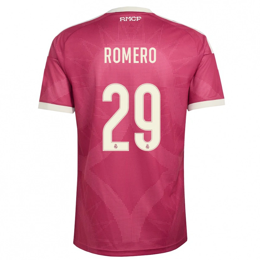 Danxen Herren Alfonso Romero #29 Blassviolett Rot Weiß Ausweichtrikot Trikot 2026/27 T-Shirt