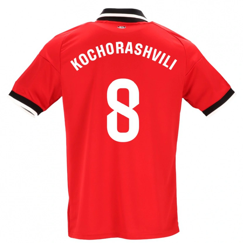 Danxen Damen Giorgi Kochorashvili #8 Schwarz Weiß Rot Auswärtstrikot Trikot 2026/27 T-Shirt