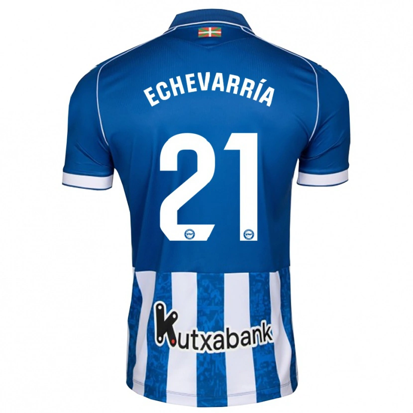 Danxen Damen Martin Echevarría #21 Blau Weiß Schwarz Heimtrikot Trikot 2026/27 T-Shirt