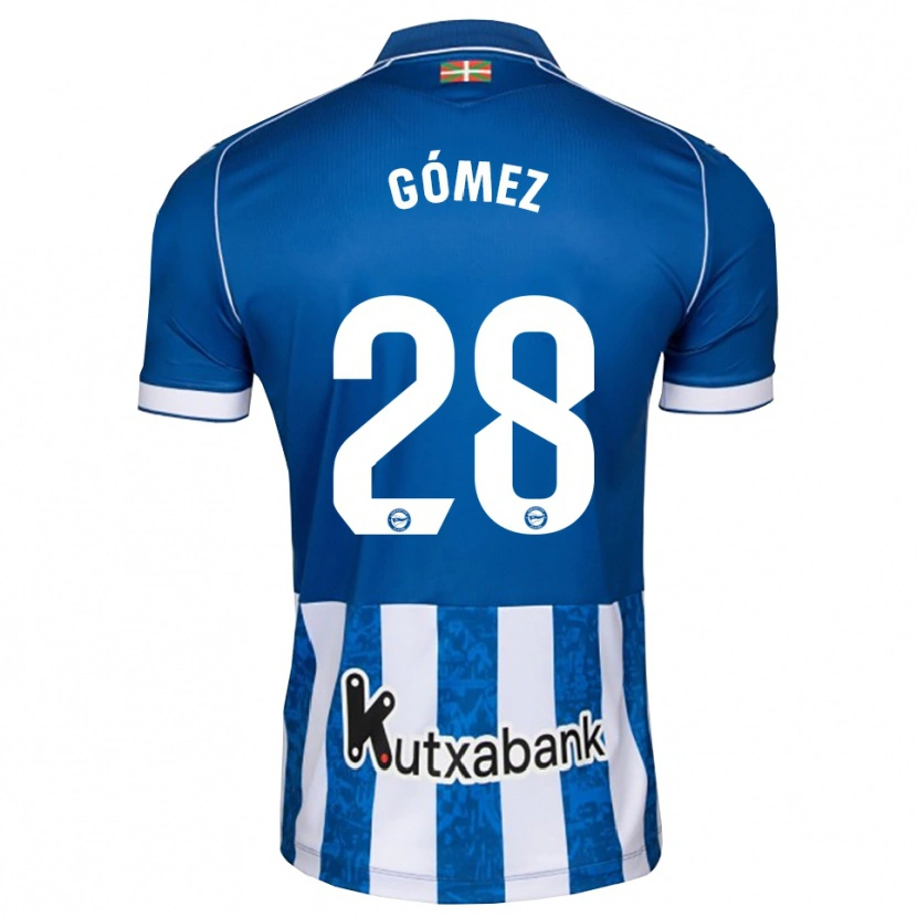 Danxen Damen Jorge Gómez #28 Blau Weiß Schwarz Heimtrikot Trikot 2026/27 T-Shirt